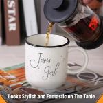 Mr. Pen- Christian Coffee Mugs for Women & Men, 15 oz, White with Bible Theme Design, Christian Mugs for Women, Coffee Cup Ceramic, Cute Tea Cups, Microwave Safe