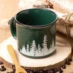 Black Lantern Coffee Mugs—Nature-Themed Coffee Cups and Tea Mugs for Nature Lovers—Large Coffee Mug for Women and Men—Ceramic Mugs for Hot Chocolate, Cappucinos, and Lattes—15oz. (Forest Landscape)