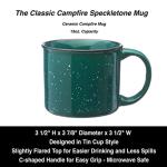 Black Lantern Coffee Mugs—Nature-Themed Coffee Cups and Tea Mugs for Nature Lovers—Large Coffee Mug for Women and Men—Ceramic Mugs for Hot Chocolate, Cappucinos, and Lattes—15oz. (Forest Landscape)