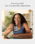 Joybloks 11OZ Black Funny Hidden Message Mug for Coworkers, Unique Coffee Lover White Elephant Gag Cup Gifts for Adults Women Men