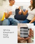 Joybloks 11OZ Black Funny Hidden Message Mug for Coworkers, Unique Coffee Lover White Elephant Gag Cup Gifts for Adults Women Men