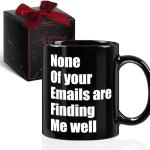 Kadiak Funny Coffee Mug Gifts for Work Office, Novelty Sarcastic Work Coffee Mug for Women Men Boss Coworkers Friends, Farewell Goodbye Going Away Gag Gifts for Colleague 11oz