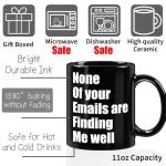 Kadiak Funny Coffee Mug Gifts for Work Office, Novelty Sarcastic Work Coffee Mug for Women Men Boss Coworkers Friends, Farewell Goodbye Going Away Gag Gifts for Colleague 11oz