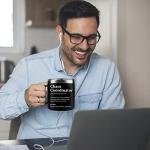 WECACYD Chaos Coordinator Gifts - Thank You Gifts for Women, Boss Lady, Coworkers, Employee, Teacher, Nurse, Office - Boss Day Gift - 14oz Black Chaos Coordinator Coffee Mug