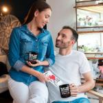 Silkwishes Valentines Coffee Cup 11Oz Birthday Gifts Chirstmas Gift for Husband Wife Boyfriend Girlfriend,In Case I Don't Say It Enough Mug, Coffee Mug Gifts for Couple Wedding Gift for Him Her