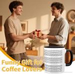 RWSEFK Hidden Message Coffee Mug, Funny Coffee Mug,Gift for Work Bestie, Coworkers, Friends, Family - Funny Office Gifts (White)