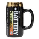 BigMouth Inc Super Charged Funny Coffee Mug, Battery Shaped Cup, Funny Gifts for Coffee Lovers, Large, 18 Ounces