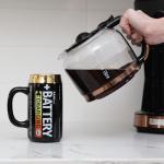 BigMouth Inc Super Charged Funny Coffee Mug, Battery Shaped Cup, Funny Gifts for Coffee Lovers, Large, 18 Ounces