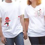 BoldLoft Captured by Your Love Couple Shirts for Him and Her, His and Hers Matching Shirts (US, Alpha, Large, Regular, Regular, Men, White)