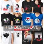 BoldLoft Captured by Your Love Couple Shirts for Him and Her, His and Hers Matching Shirts (US, Alpha, Large, Regular, Regular, Men, White)