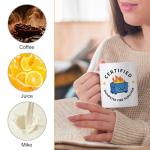 XQLZY Certified Dumpster Fire Survivor Coffee Mug, Dumpster Fire Humor Cup, Humor Joke Sarcastic Gifts for Coworker Work Friends Boss Leader, Promotion New job Gifts for Colleagues