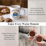 XQLZY Certified Dumpster Fire Survivor Coffee Mug, Dumpster Fire Humor Cup, Humor Joke Sarcastic Gifts for Coworker Work Friends Boss Leader, Promotion New job Gifts for Colleagues