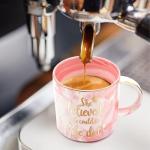 12 oz She Believed She Could So She Did Mug, Inspirational Pink Marble Pattern Ceramic Coffee Cup Beverage Container, Motivational Birthday Graduation Christmas Valentine's Day Gifts for Women Girls