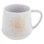 Karma 16 oz Chic Ceramic Coffee Mug Good Morning Sunshine - Cute Coffee and Tea Mug - Ceramic Coffee Mugs for Women and Men