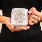 Karma 16 oz Chic Ceramic Coffee Mug Good Morning Sunshine - Cute Coffee and Tea Mug - Ceramic Coffee Mugs for Women and Men