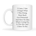 MAUAG Funny I Came I Saw I Forgot What I Was Doing Coffee Mug - Senior Citizens, Elderly, Men & Women - Birthday, Mother's Day, Father's Day