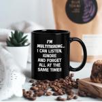YHRJWN Gifts for Adult White Elephant, I'M Multitasking Mug, Funny Coffee Mugs Adult Humor, Christmas Gift for Office Party - Funny Novelty Gifts for Coworkers, Boss, Employees, Men & Women, 11Oz