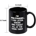 YHRJWN Gifts for Adult White Elephant, I'M Multitasking Mug, Funny Coffee Mugs Adult Humor, Christmas Gift for Office Party - Funny Novelty Gifts for Coworkers, Boss, Employees, Men & Women, 11Oz