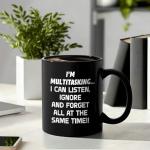 YHRJWN Gifts for Adult White Elephant, I'M Multitasking Mug, Funny Coffee Mugs Adult Humor, Christmas Gift for Office Party - Funny Novelty Gifts for Coworkers, Boss, Employees, Men & Women, 11Oz