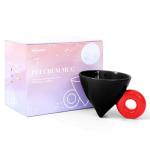 Fulcrum Balance Coffee Mug 7oz, Unique Ceramic Coffee Cup Handmade for Modern Home，Office, Novelty Gift for Christmas, Birthday(Black)