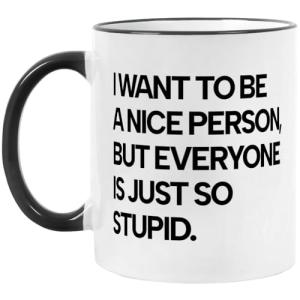 Fatbaby Funny Coffee Mug Gifts for Coworkers Office,Sarcastic Christmas Gag Gifts for Friends Women Men Coworkers Boss 11OZ