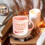 Nexalo rithu Christian Gifts for Women – “With God All Things Are Possible” Scripture Mug – Inspirational Bible Verse Coffee Cup, Spiritual Gift for Women, Christmas & Birthday