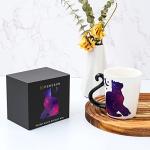 Color Changing Cat Coffee Mug for Cat Lovers - Mom Birthday Gifts for Women - Crazy Kitten Lady Mugs Gift for Animal Lover Mom, Daughter, Sister, Aunt, Wife, Best Friends, BFF, Coworkers, Her - 12oz
