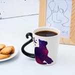 Color Changing Cat Coffee Mug for Cat Lovers - Mom Birthday Gifts for Women - Crazy Kitten Lady Mugs Gift for Animal Lover Mom, Daughter, Sister, Aunt, Wife, Best Friends, BFF, Coworkers, Her - 12oz