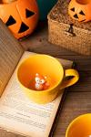 DIHOclub Fox Ceramic Cup Hidden 3D Animal Inside Mug,Cute Cartoon Handmade Figurine Mugs,Holiday and Birthday Gift for Coffee Milk Tea Lovers,12 OZ(Yellow)