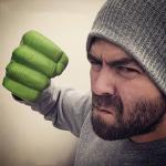 LUCYLANKER Superhero Inspired Fist Mug, Oversized Ceramic Coffee Cup with Sculpted Grip Design, Funny Shaped 3D Mugs, Boxed Novelty Gift for Marvel Fans & Collectors on Birthdays, Father's Day, 24oz