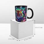 Tiger Coffee Mug for Women Ceramic Tea Cup with Handle Funny Novelty Mugs Porcelain Mug Gift for Office Home 11oz