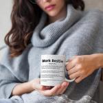 Livinges Work Bestie Mug Work Bestie Gifts For Women Funny Office Mugs, Bestie Mugs Coffee Mug Funny Work Mugs Gifts for Friends Best Coworkers, Employee Favorite Co Worker The Office Bff Mug 11oz