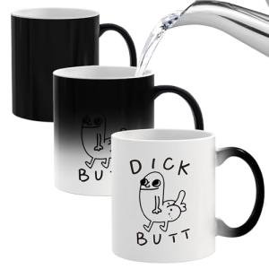 YXOTJHS Funny Coffee Mug, Gag Gift Heat Changing Mugs, White Elephant Gifts For Adults, Unusual Funny Gift For Men Women, Gag Gifts For Christmas, Raunchy Dark Humor