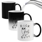 YXOTJHS Funny Coffee Mug, Gag Gift Heat Changing Mugs, White Elephant Gifts For Adults, Unusual Funny Gift For Men Women, Gag Gifts For Christmas, Raunchy Dark Humor