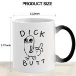 YXOTJHS Funny Coffee Mug, Gag Gift Heat Changing Mugs, White Elephant Gifts For Adults, Unusual Funny Gift For Men Women, Gag Gifts For Christmas, Raunchy Dark Humor