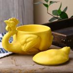 Funny salt-baked chicken, cup coffee cup, ceramic mug, creative and wonderful sand sculpture