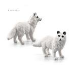 Realistic Polar Animals Model Figurines Toy Arctic Animal Figures Polar Bear Reindeer Seal Wolf Rabbit Arctic Fox Igloo 10PCS