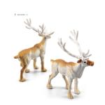 Realistic Polar Animals Model Figurines Toy Arctic Animal Figures Polar Bear Reindeer Seal Wolf Rabbit Arctic Fox Igloo 10PCS