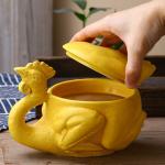 Funny salt-baked chicken, cup coffee cup, ceramic mug, creative and wonderful sand sculpture