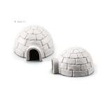 Realistic Polar Animals Model Figurines Toy Arctic Animal Figures Polar Bear Reindeer Seal Wolf Rabbit Arctic Fox Igloo 10PCS