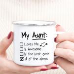 My aunt loves me Coffee mug aunt is awesome mugs my aunt is the best ever cup Aunt gift Birthday gifts for sister in law