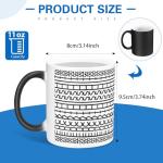 Vesici Heat Change Coffee Mug Hidden Message Ceramic Coffee Mug Gag Gift Funny Cup for Halloween Christmas Raunchy Dark Humor Bestie Friends Coworker Office Prank Gift