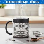 Vesici Heat Change Coffee Mug Hidden Message Ceramic Coffee Mug Gag Gift Funny Cup for Halloween Christmas Raunchy Dark Humor Bestie Friends Coworker Office Prank Gift