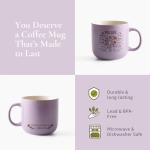 Christian Gifts – Bible Verse Ceramic Coffee Mug 14oz, Wildflower Faith Mug, Dishwasher & Microwave Safe, Inspirational Gift for Friends & Women