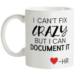 Yanprint Funny Gifts for HR, Human Resource Coffee Mug,Birthday Christmas Gifts for Human Resources Manager Office Tea Cup 11 OZ
