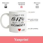 Yanprint Funny Gifts for HR, Human Resource Coffee Mug,Birthday Christmas Gifts for Human Resources Manager Office Tea Cup 11 OZ