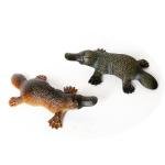 Simulation Forest Wild Animal Capybara Raccoon Badger Wolverine Anteater Beaver Otter Model Figure Collector Toys Gift For Kids