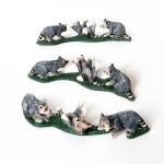 Simulation Forest Wild Animal Capybara Raccoon Badger Wolverine Anteater Beaver Otter Model Figure Collector Toys Gift For Kids