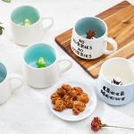 Szoyeay Sloth Ceramic Cup Hidden 3D Animal Inside Mug,12 oz Cute Cartoon Handmade Figurine Mugs,Christmas Birthday Surprise for Friends Family or Kids (Sloth)