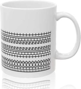 Hidden Message Coffee Mug, Funny Coffee Mug, Gift for Work Bestie, Unique Gift Idea, Modern Coffees Lover Gifts, Funny Offices Gifts for Coworkers & Work Besties (White)